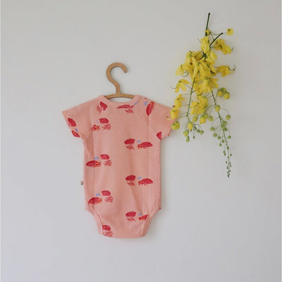 Hermit CrabBreathable Organic Cotton Baby Bodysuit – Classic – Kids Onesies on Brown Living™. SKU: AC - 04 - 0003/0 - 3M. Img 7.