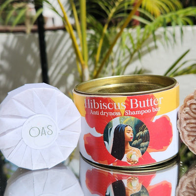 Hibiscus Butter Shampoo Bar | Dry Brittle Hair – Hair Shampoo Bar on Brown Living™. SKU: HB - SB. Img 1.