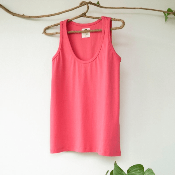 Hippy Organic Cotton Tank Top (Pink) | Verified Sustainable by Brown Living™