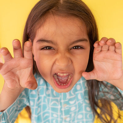 I Want to Be Like Grandpa Kurta Pajama Set - Blue Moon Chase – Kids Pajamas on Brown Living™. SKU: N7DK768. Img 9.