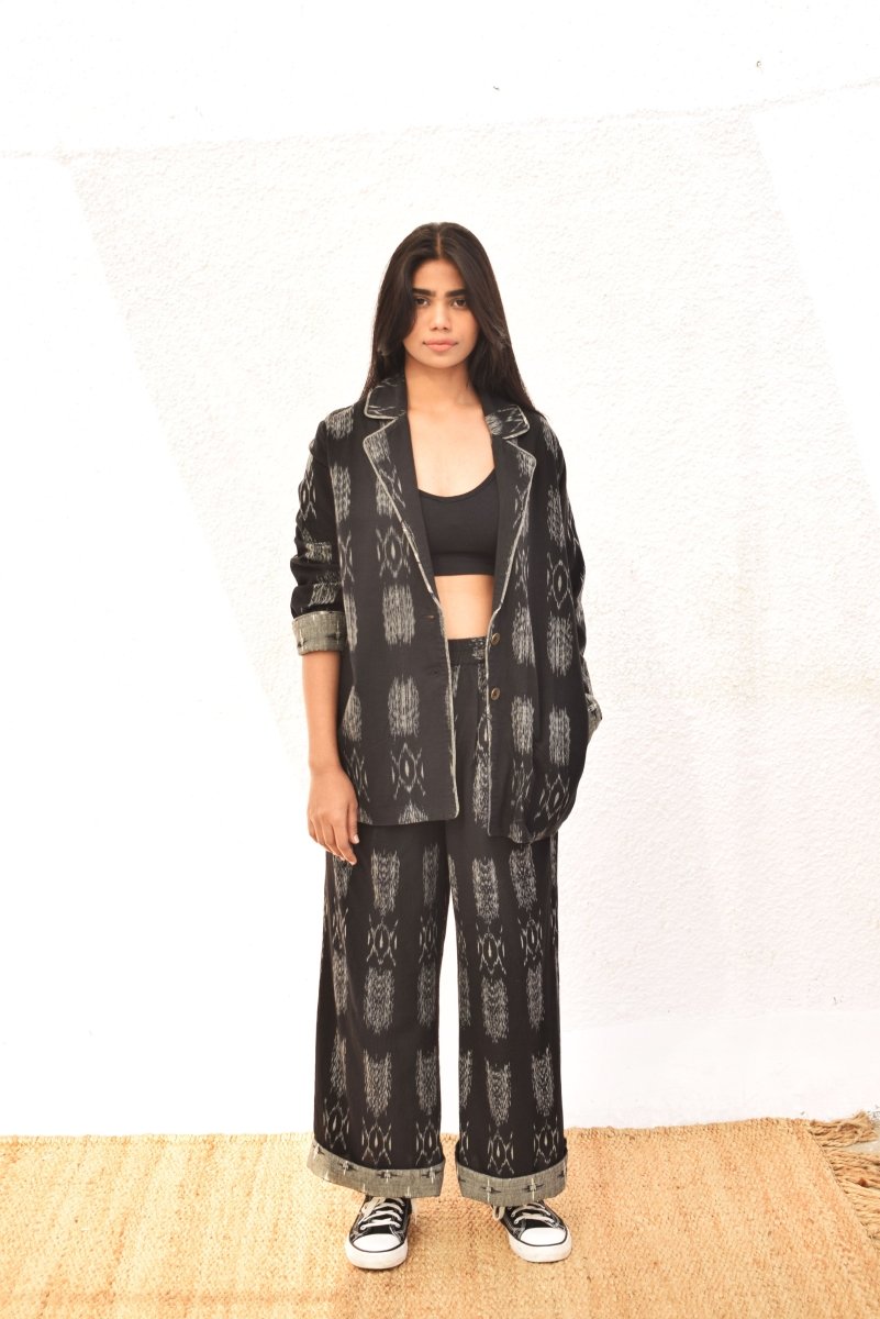 IKAT BLACK JACKET | Verified Sustainable by Brown Living™