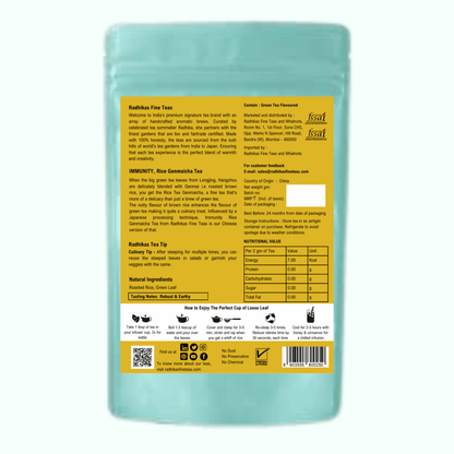 IMMUNITY Rice Genmaicha Tea - The Tea That Cleanses and Satisfies – Tea by Radhikas Fine Teas and Whatnots available on Brown Living™. . SKU: 224 - 13173 - 8903555800250. Img 6.