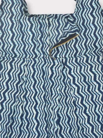 Indigo Pure Cotton Printed Baby Dress Combo - Set of 2 – Kids Frocks & Dresses on Brown Living™. SKU: STRCOTPRIFROCOM04 - L. Img 9.