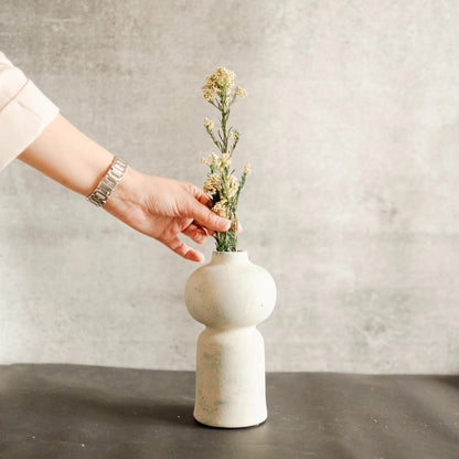 Indigo Whisper - Small Ceramic Accent Vase | Verified Sustainable by Brown Living™