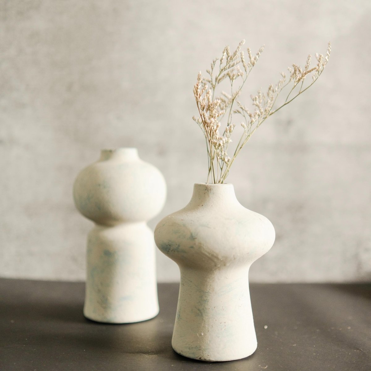 Indigo Whisper - Small Ceramic Accent Vase | Verified Sustainable by Brown Living™
