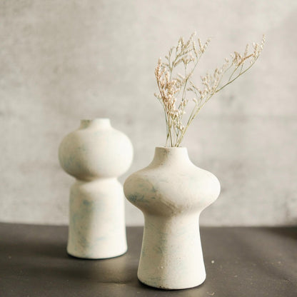 Indigo Whisper - Small Ceramic Accent Vase | Verified Sustainable by Brown Living™