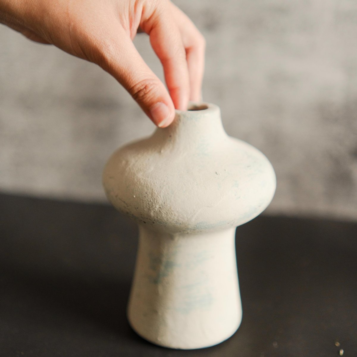 Indigo Whisper - Small Ceramic Accent Vase | Verified Sustainable by Brown Living™