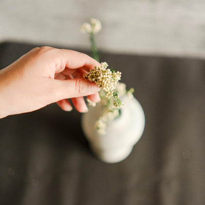 Indigo Whisper - Small Ceramic Accent Vase – Home Decor on Brown Living™. SKU: V - 360. Img 4.