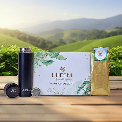 Infusion Delight Herbal Relaxation Tea with Temperature Control Bottle – Tea on Brown Living™. SKU: SFTEGT100G. Img 3.