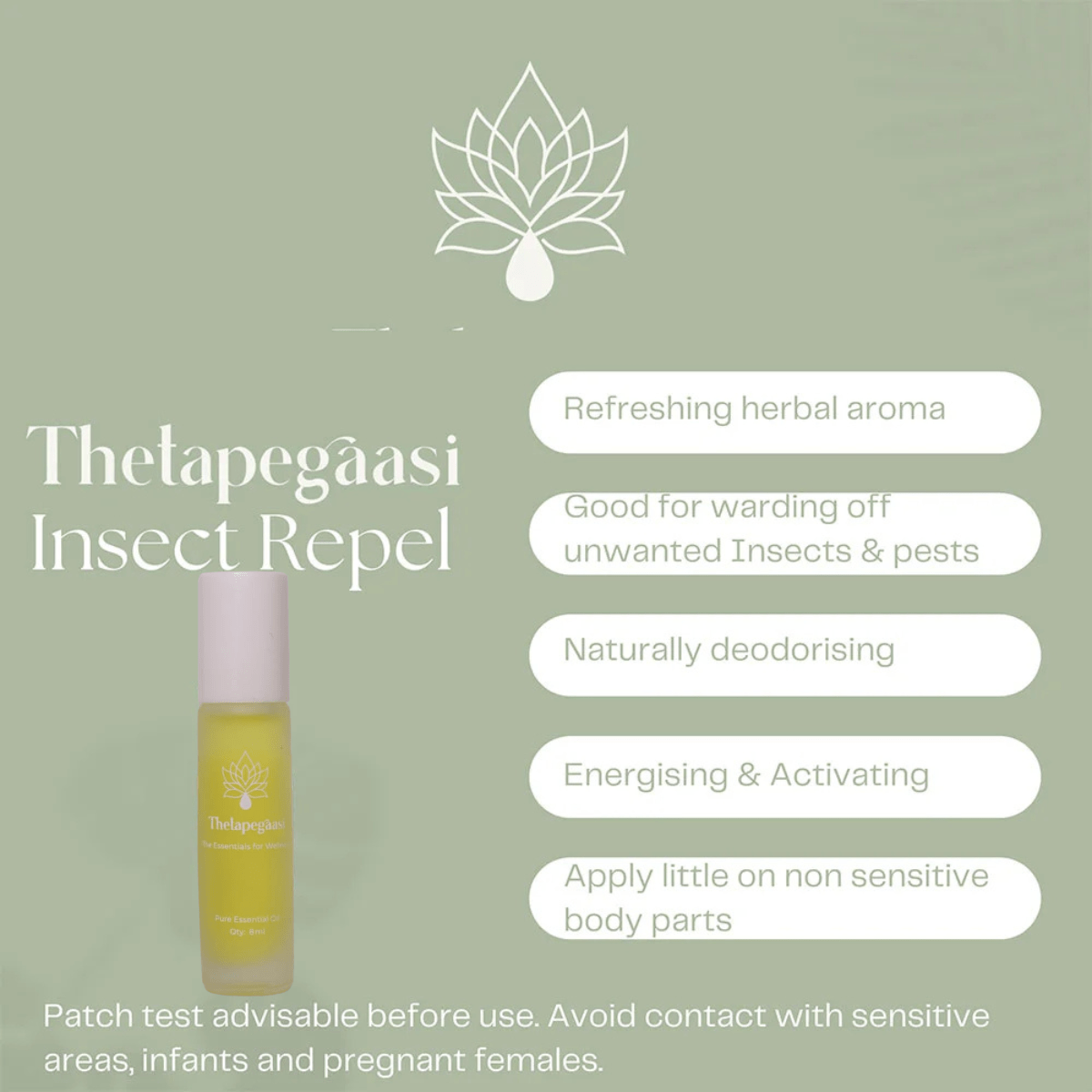 Insect Repel Essential Oil 8ml | Verified Sustainable by Brown Living™