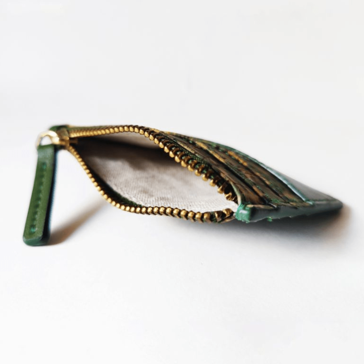 Iris - Cactus Leather & Cork Cardholder (Green) | Verified Sustainable by Brown Living™