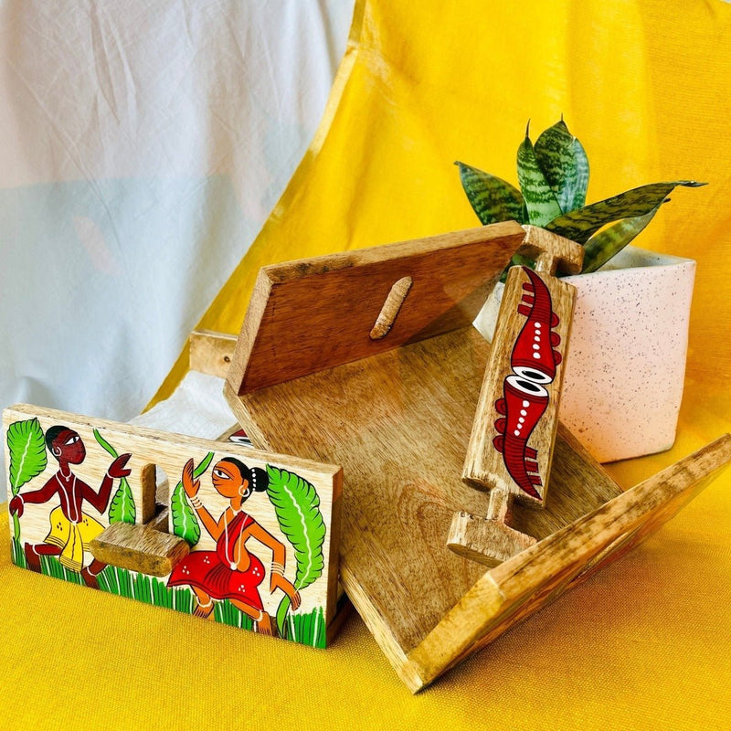 Jalsa Napkin Holder - Handcrafted Table Decor | Verified Sustainable by Brown Living™