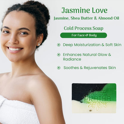 Jasmine Love| Cold Process Handmade Soap | Verified Sustainable by Brown Living™