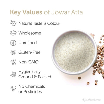 Jowar Flour 800g - Organic, Gluten-Free, Sorghum Flour