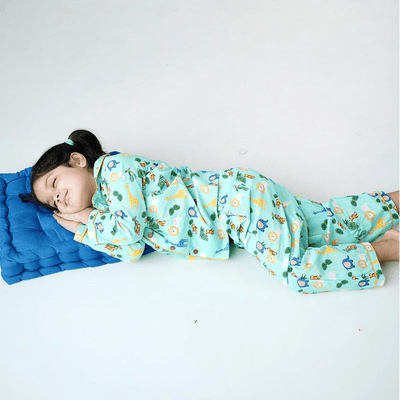 100% Cotton Jungle Jammies Kids Collar Night Suit Set – Kids Nightwear on Brown Living™. SKU: JJS23K1. Img 3.