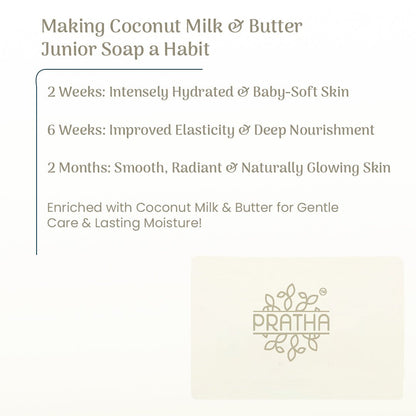 Junior Soap | Coconut Milk & Butter | Cold Process Handmade Soap | Verified Sustainable by Brown Living™