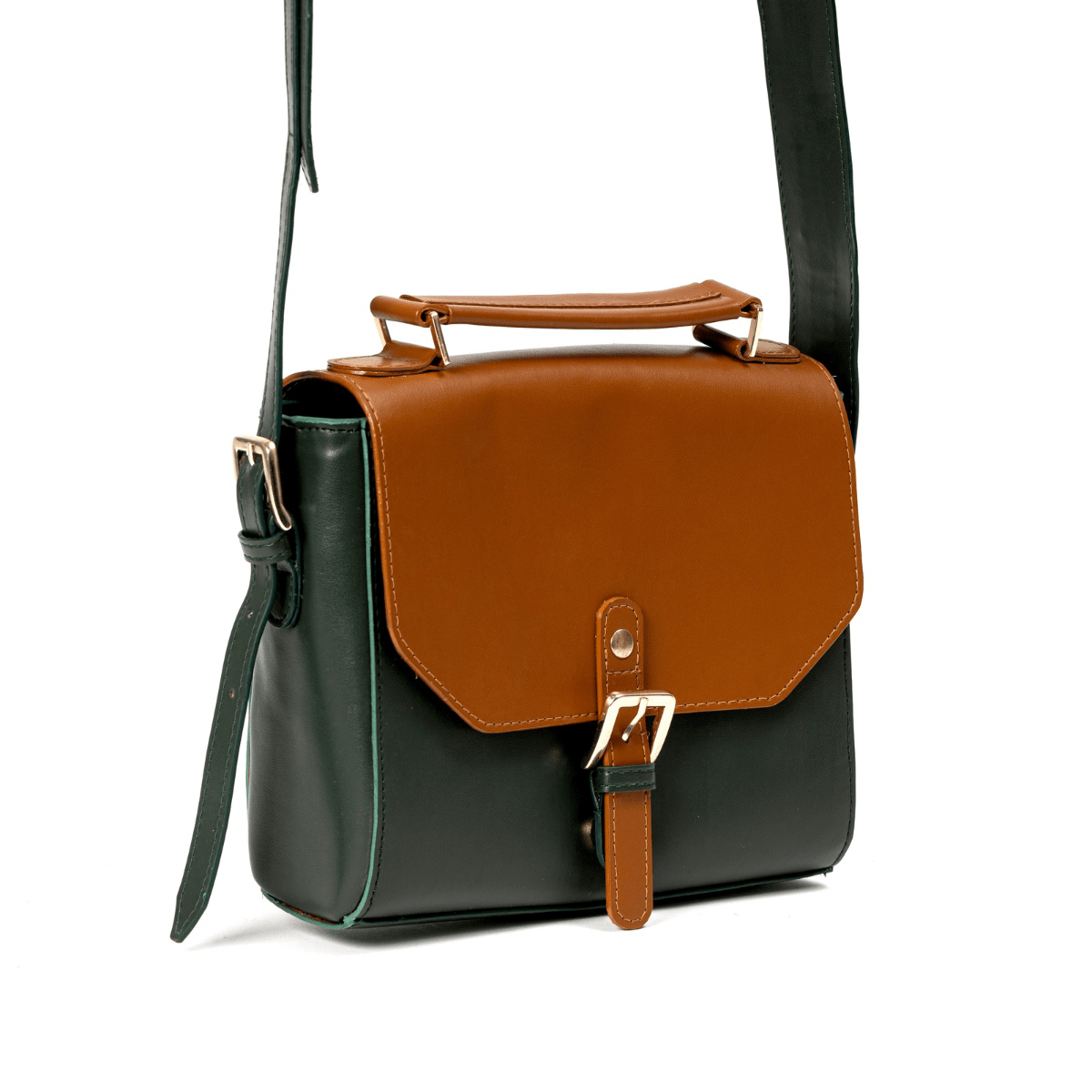 Juniper Vegan Leather Sling Bag - Green | Verified Sustainable by Brown Living™