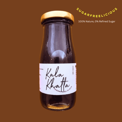 Kala Khatta Sherbat I Made with Lonavala Kokum – Honey & Syrups by Sugarfreelicious available on Brown Living™. 125ml . SKU: KK - 125. Img 1.