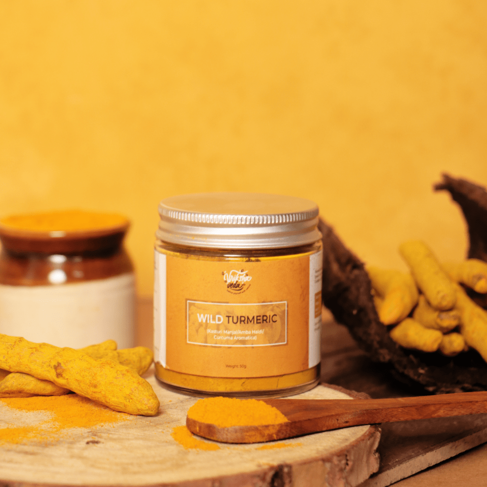 Kasturi Manjal/Amba Haldi/Wild Turmeric Face Pack - 50 g | Verified Sustainable by Brown Living™