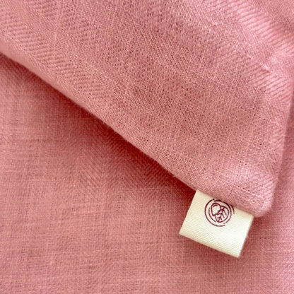 King Size Pastel Pink Hemp Bedsheet Set - Bhinasaar | Verified Sustainable by Brown Living™