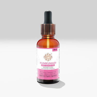 Kumkumadi Radiance Facial Oil | Glow Elixir – Body Oil on Brown Living™. SKU: pnhpl - phpnl_fo_04 - 002. Img 1.