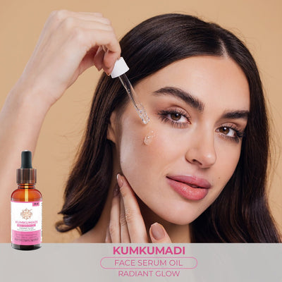 Kumkumadi Radiance Facial Oil | Glow Elixir – Body Oil on Brown Living™. SKU: pnhpl - phpnl_fo_04 - 002. Img 4.