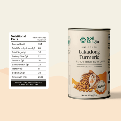 Lakadong Turmeric Powder | High Curcumin | 150g | Verified Sustainable by Brown Living™