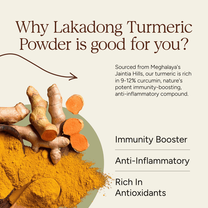Lakadong Turmeric Powder | High Curcumin | 150g | Verified Sustainable by Brown Living™