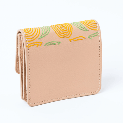 Lana - Cactus Leather Cardholder (Almond) | Verified Sustainable by Brown Living™