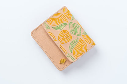 Lana - Cactus Leather Cardholder (Almond) | Verified Sustainable by Brown Living™