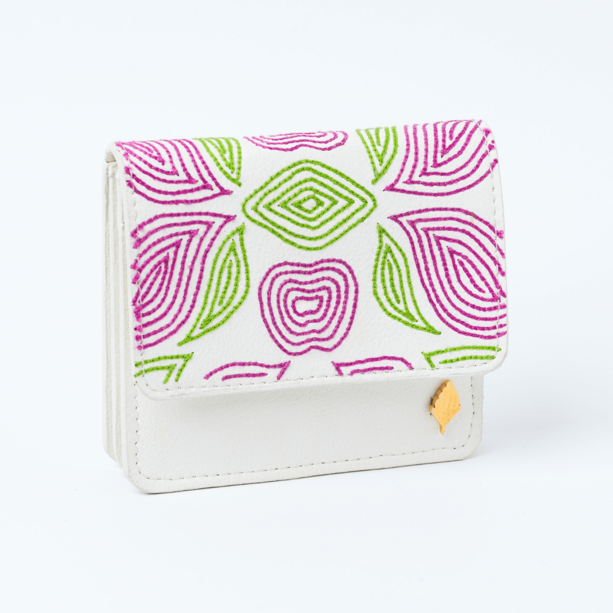 Lana - Cactus Leather Cardholder (White) | Verified Sustainable by Brown Living™