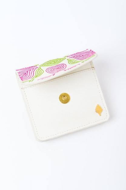 Lana - Cactus Leather Cardholder (White) | Verified Sustainable by Brown Living™