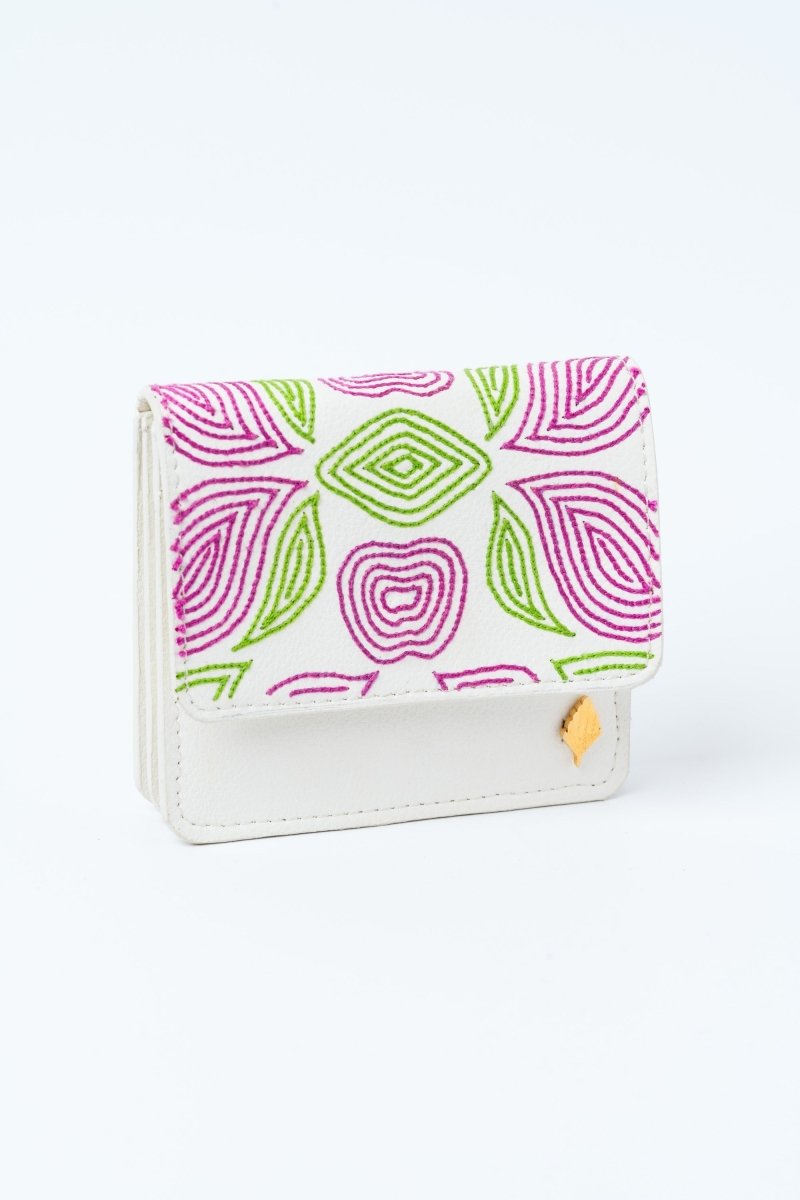 Lana - Cactus Leather Cardholder (White) | Verified Sustainable by Brown Living™