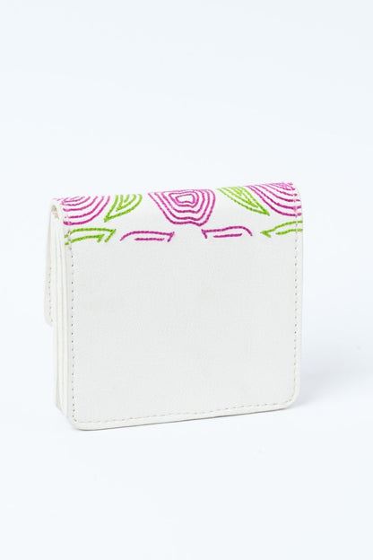 Lana - Cactus Leather Cardholder (White) | Verified Sustainable by Brown Living™