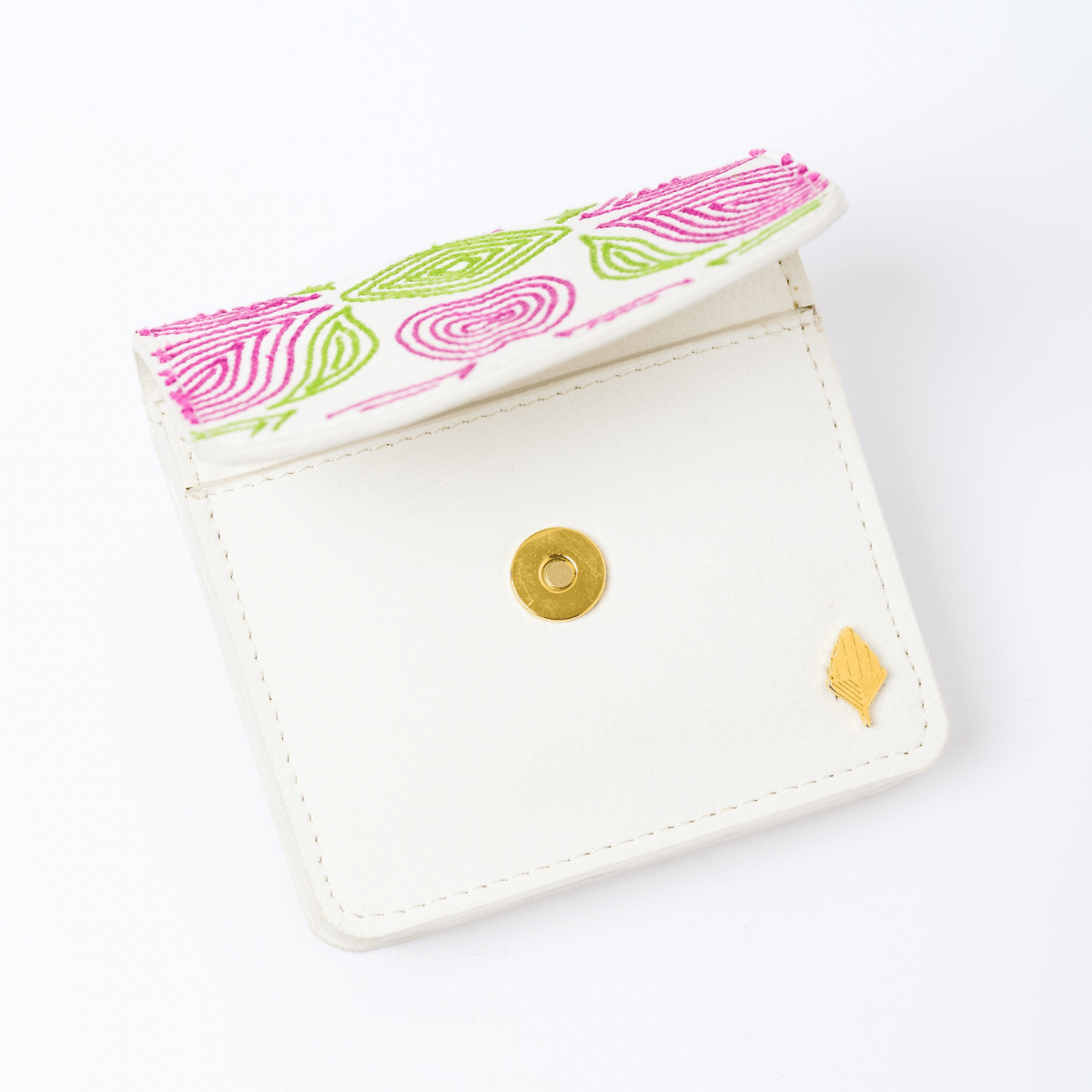 Lana - Cactus Leather Cardholder (White) | Verified Sustainable by Brown Living™