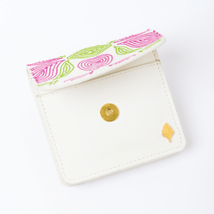 Lana - Cactus Leather Cardholder (White) | Verified Sustainable by Brown Living™