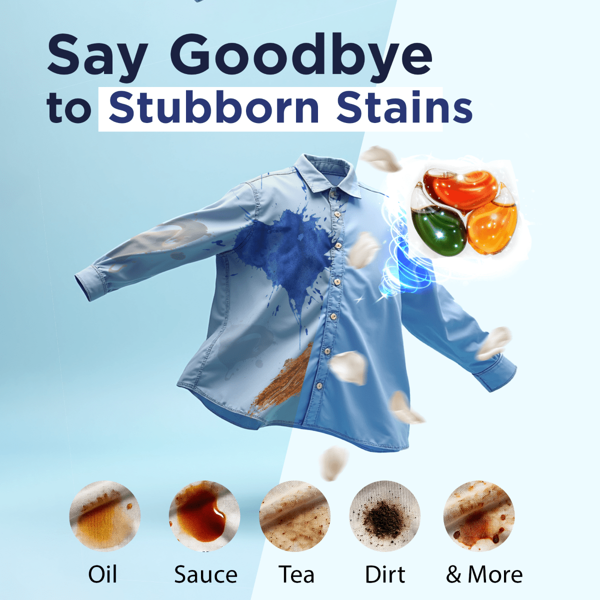 Laundry Pods with Bioenzymes - Stain remover | Verified Sustainable by Brown Living™