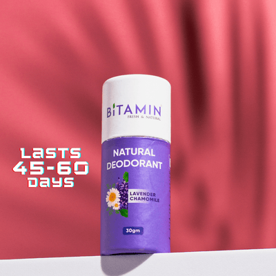 Lavender Chamomile Natural Deodorant - 30g – Deodorant on Brown Living™. SKU: lavenderchamomile. Img 5.