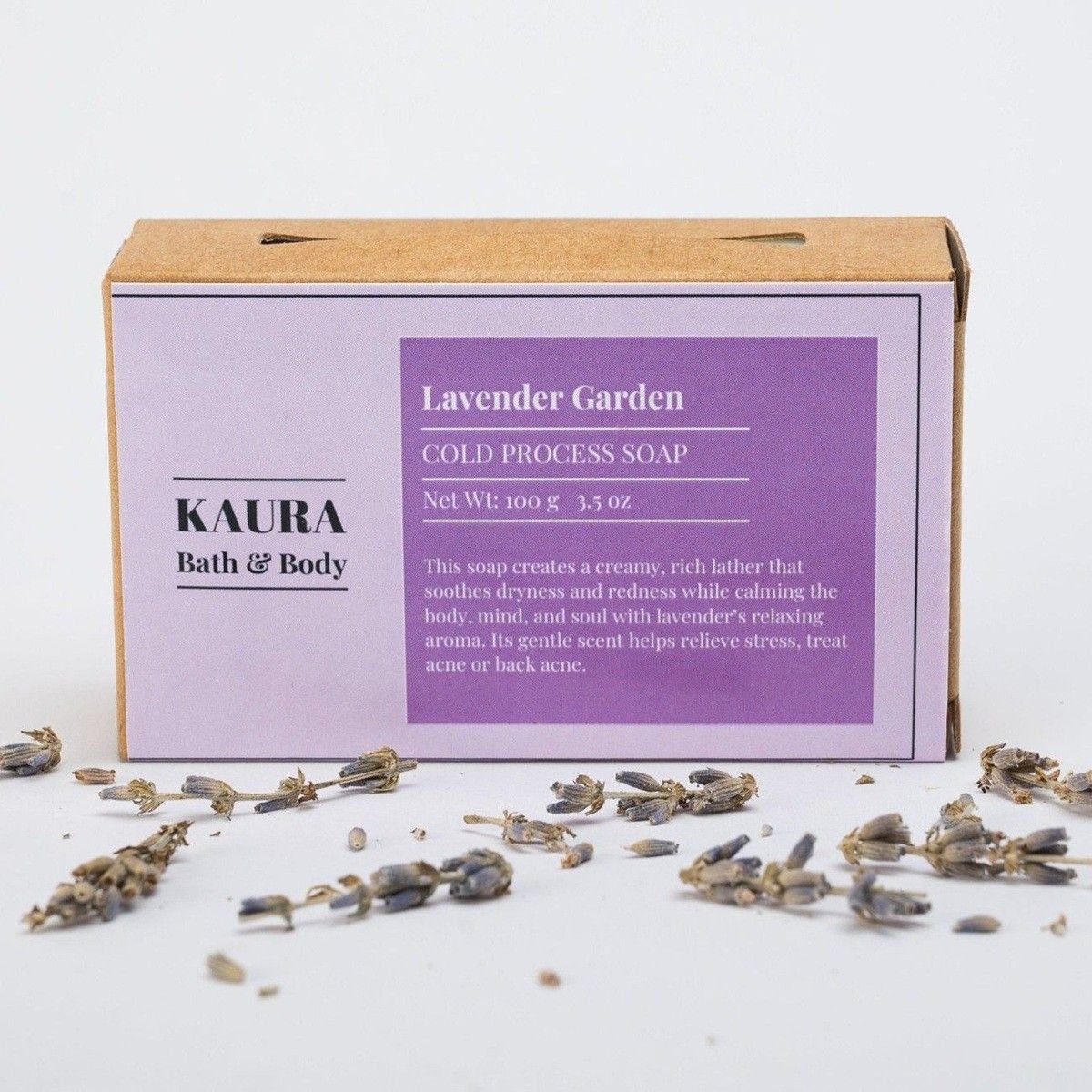 Lavender Garden Cold - Pressed Soap for Calming Baths – 100g | Verified Sustainable by Brown Living™