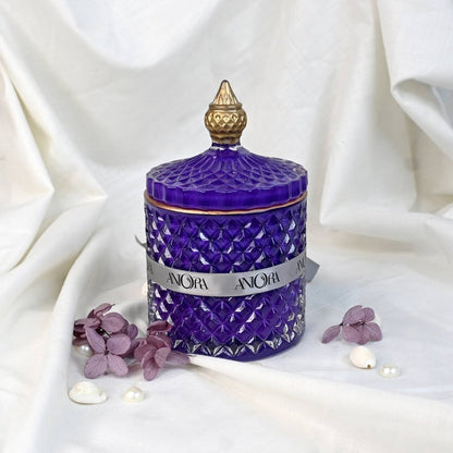 Lavender Secret Message Soy Crystal Jar Candle | Verified Sustainable by Brown Living™