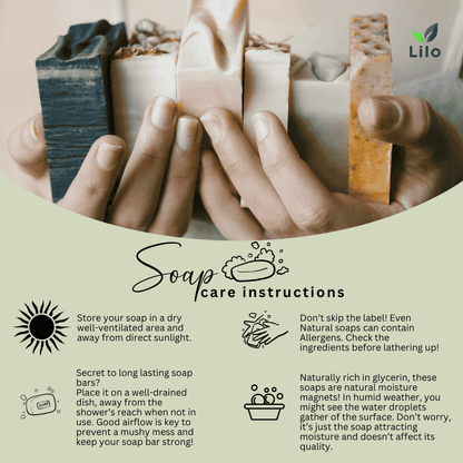Lemon Cucumber Bar Soap for All Skin with Olive & Coconut Oil – Body Soap by Lilo Naturals available on Brown Living™. . SKU: S10006. Img 5.