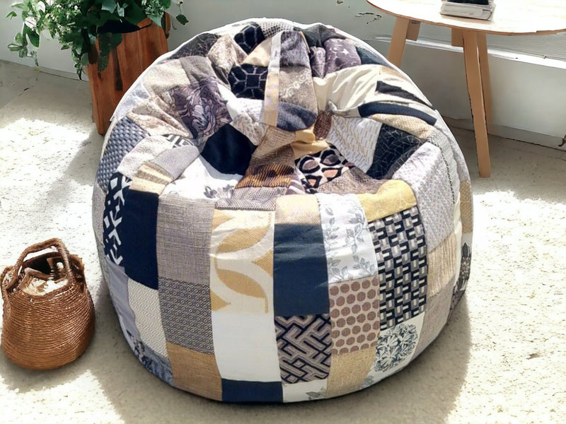 Light Monochrome Beanbag | Verified Sustainable by Brown Living™