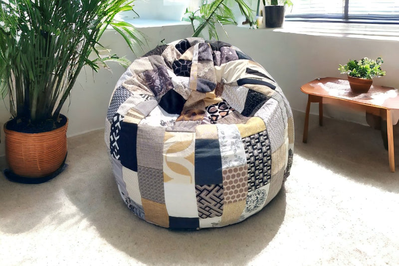 Light Monochrome Beanbag | Verified Sustainable by Brown Living™