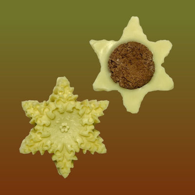 Light Yellow Snowflake Wax Block Closet Freshener - Citrus Fresh Scent – Candles & Fragrances on Brown Living™. SKU: BLSPGSFADCF1. Img 2.
