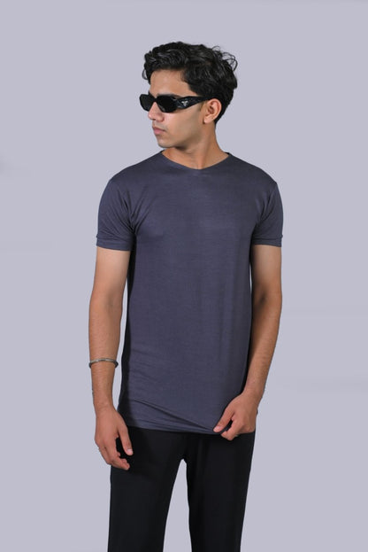 Liquid Tee - Relaxed Fit 'Steal Grey' | Verified Sustainable by Brown Living™