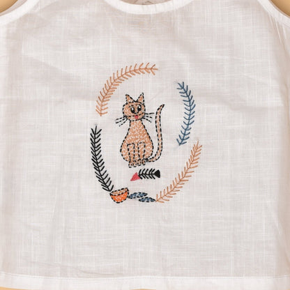 Little Explorers Trio - Cat, Fish & Ladybug Backopen Pure Cotton Baby Jabla Set – Kids Shirts by Stotra available on Brown Living™. Small . SKU: STRCOTMULTBOJAB05 - CFL - S. Img 21.