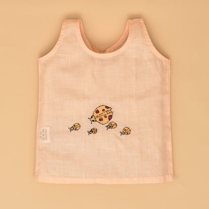 Little Explorers Trio - Cat, Fish & Ladybug Backopen Pure Cotton Baby Jabla Set – Kids Shirts by Stotra available on Brown Living™. Small . SKU: STRCOTMULTBOJAB05 - CFL - S. Img 11.