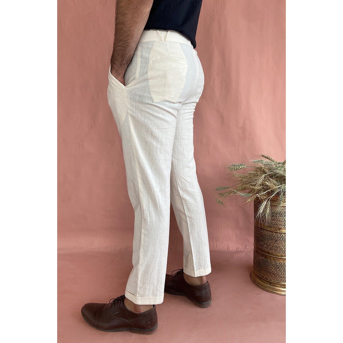 Livingstone Trousers - Pleated Front, Slim Fit | Verified Sustainable by Brown Living™