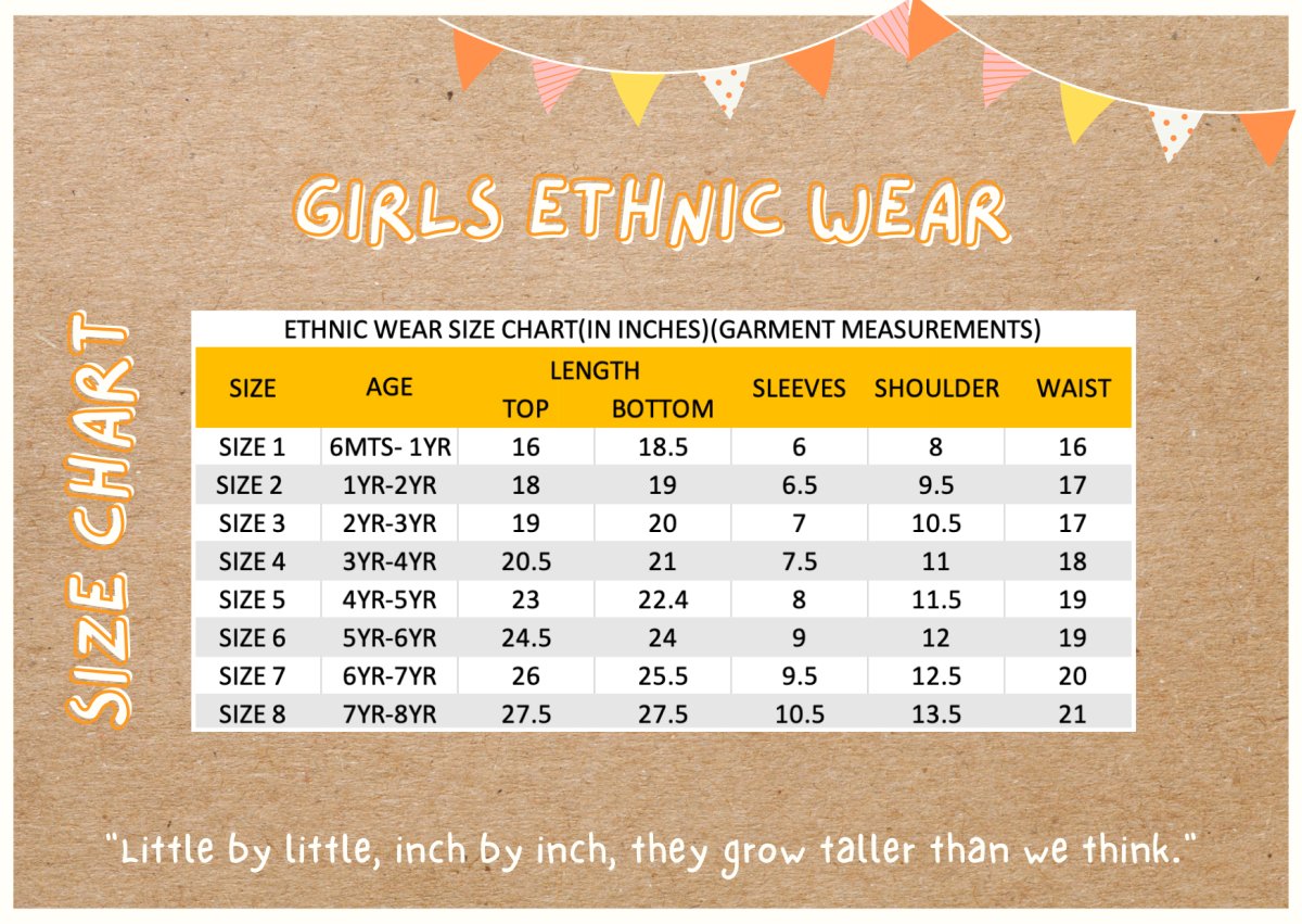 Lotus Bloom - Girls Ethnic wear | Verified Sustainable by Brown Living™