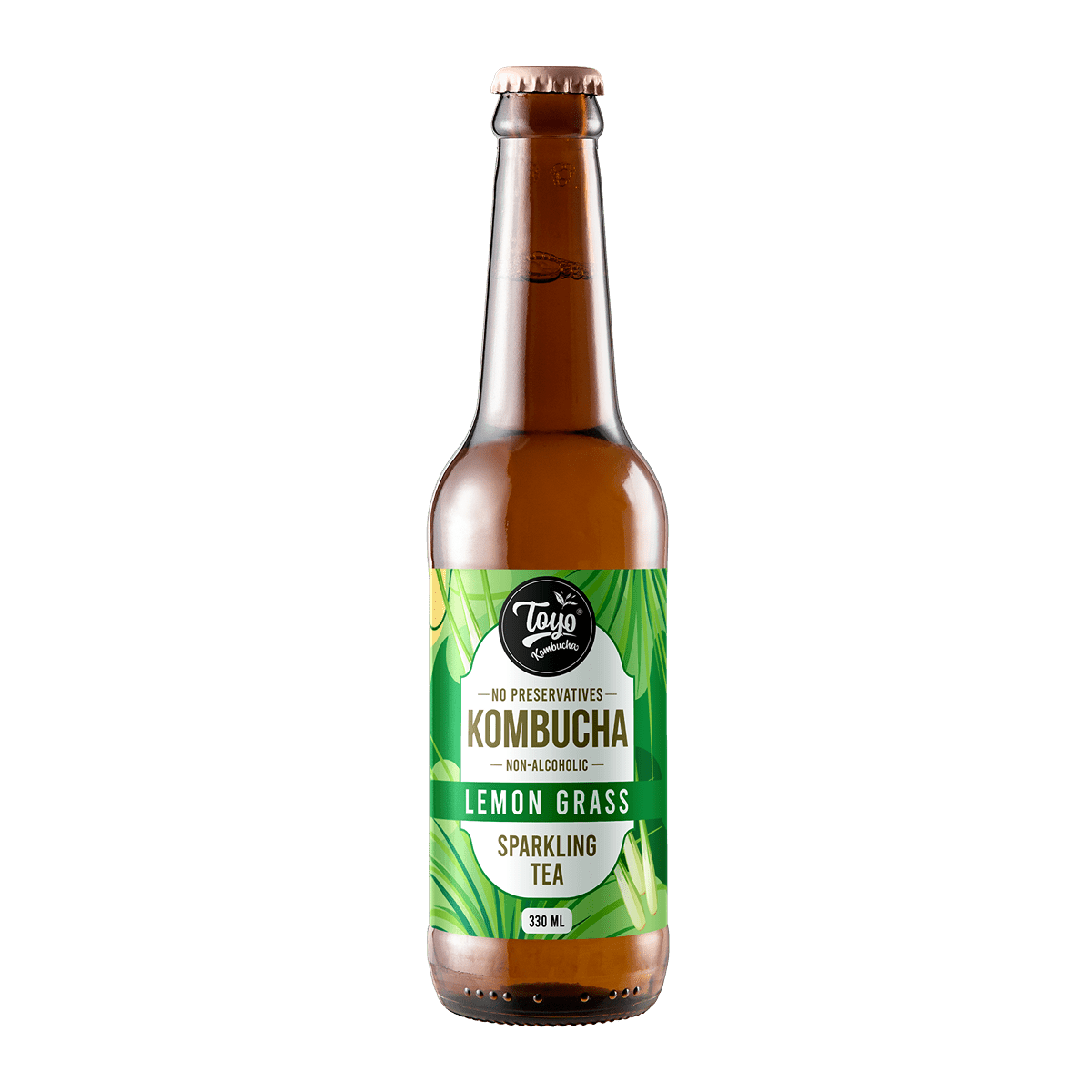 Low Sugar Lemongrass Kombucha - 330ml | Verified Sustainable by Brown Living™